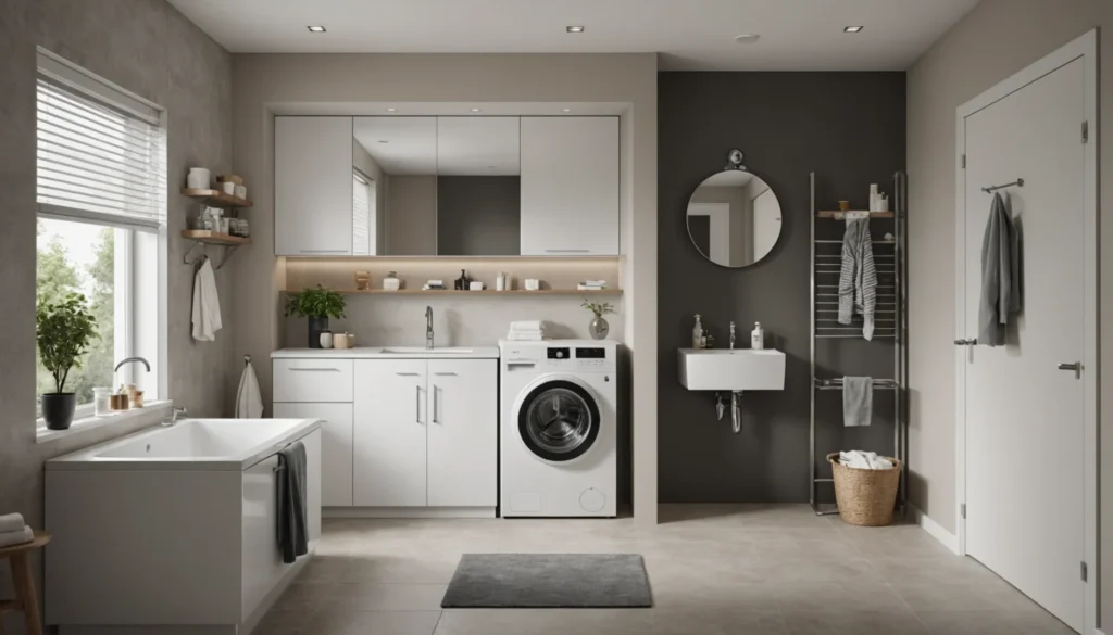 lavabo sur machine à laver