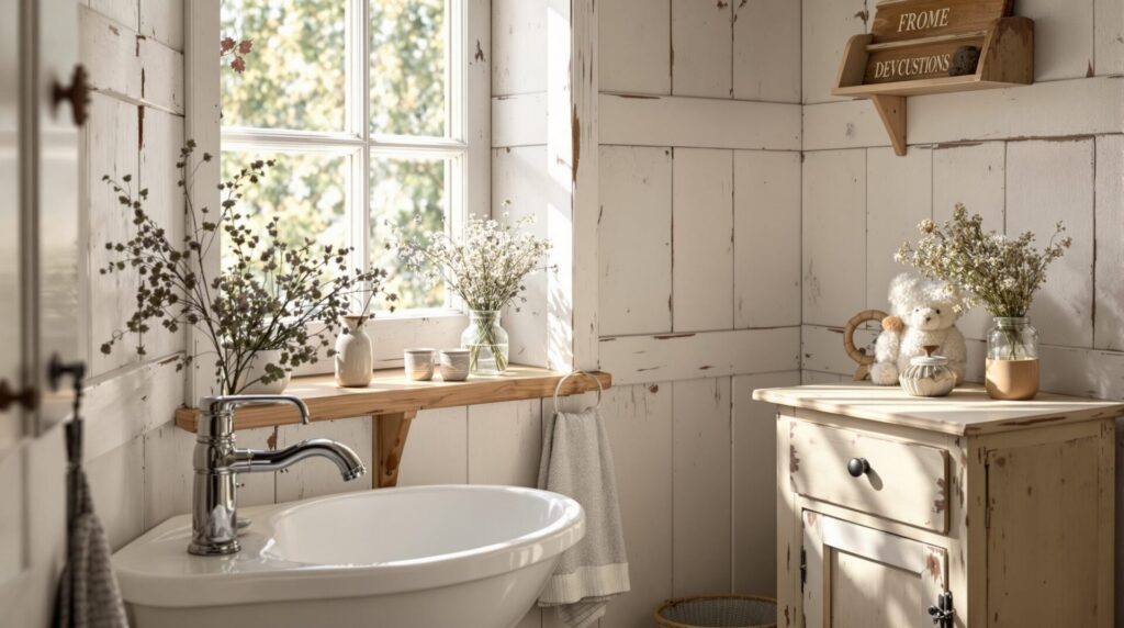 deco wc campagne chic