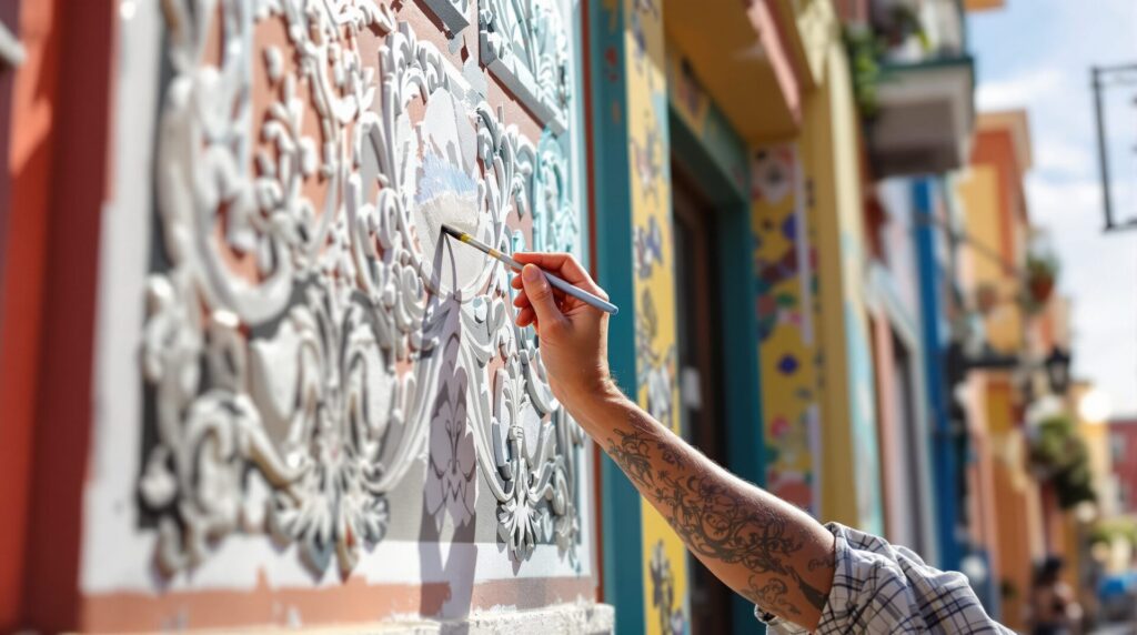 techniques décoratives pour façades