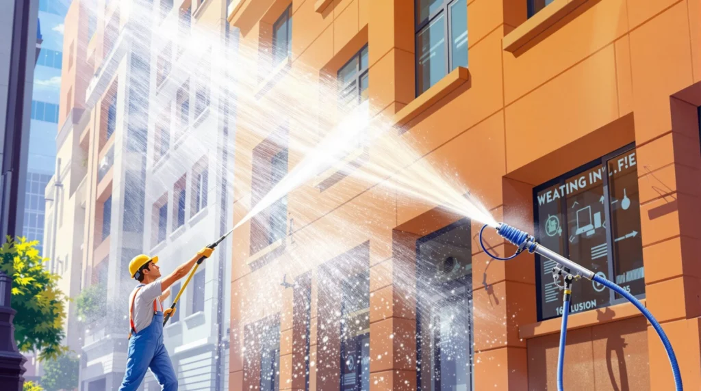 Techniques de nettoyage de façades