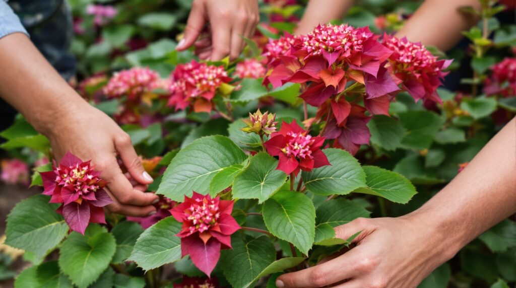 Hortensia feuilles rouges : les 7 causes à connaître et solutions efficaces