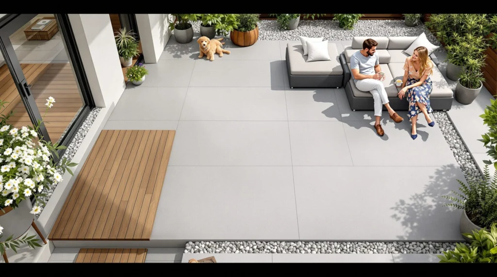 quoi mettre sur terrasse beton