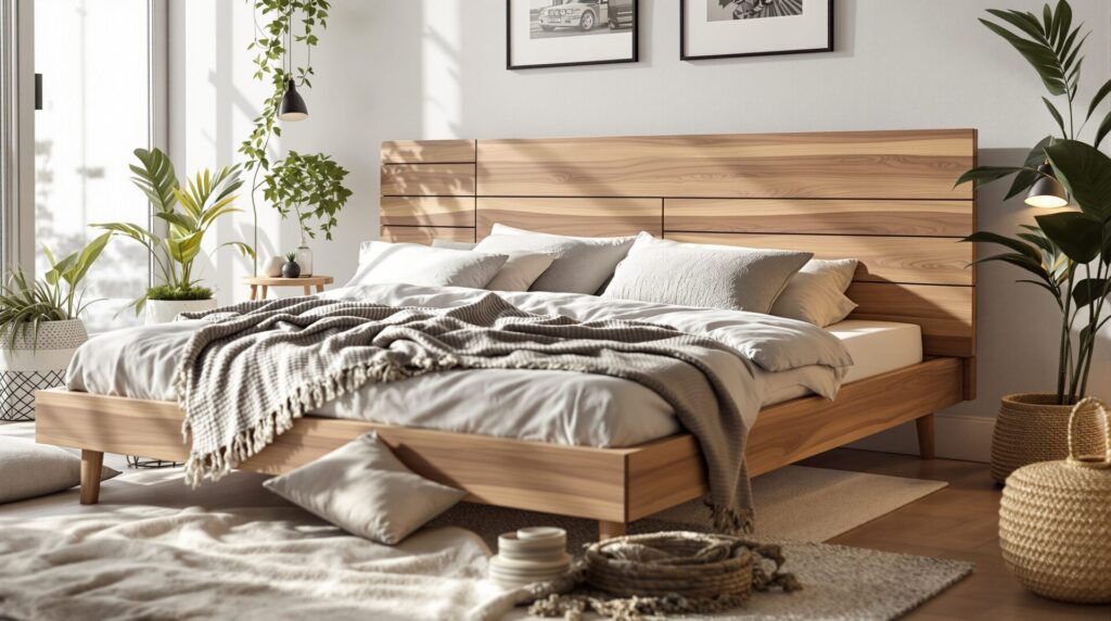 cadre bois action tête de lit