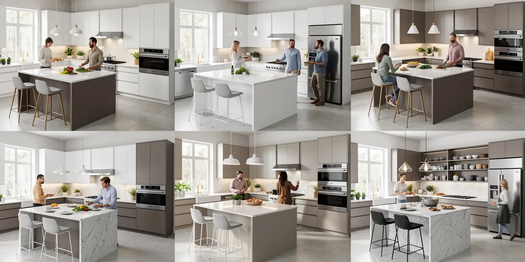 Idée implantation cuisine : les 10 plans pour optimiser chaque espace