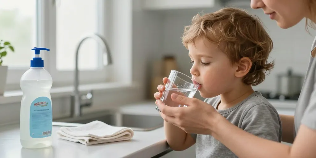 boire du liquide vaisselle
