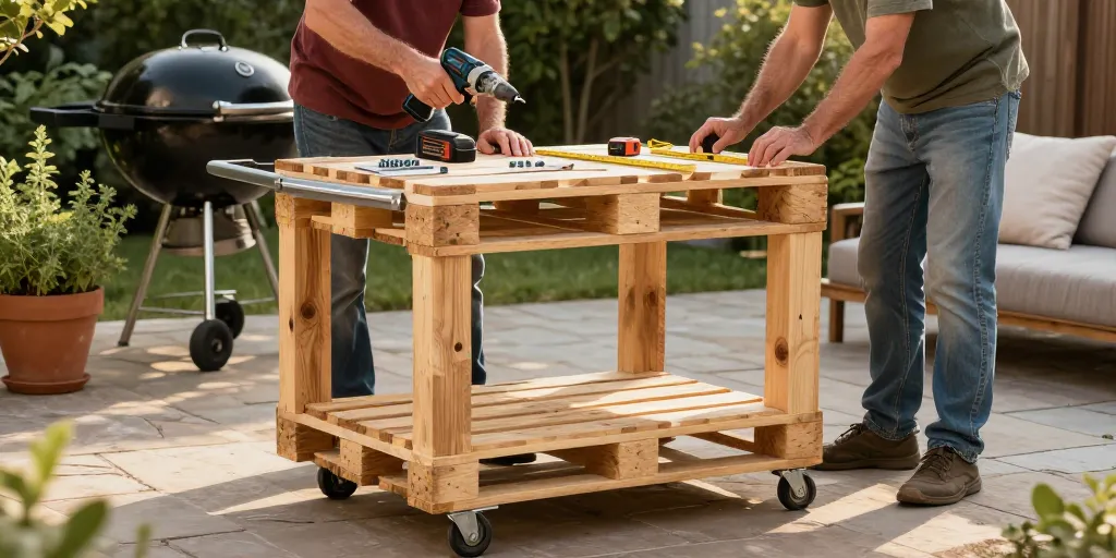 meuble barbecue palette