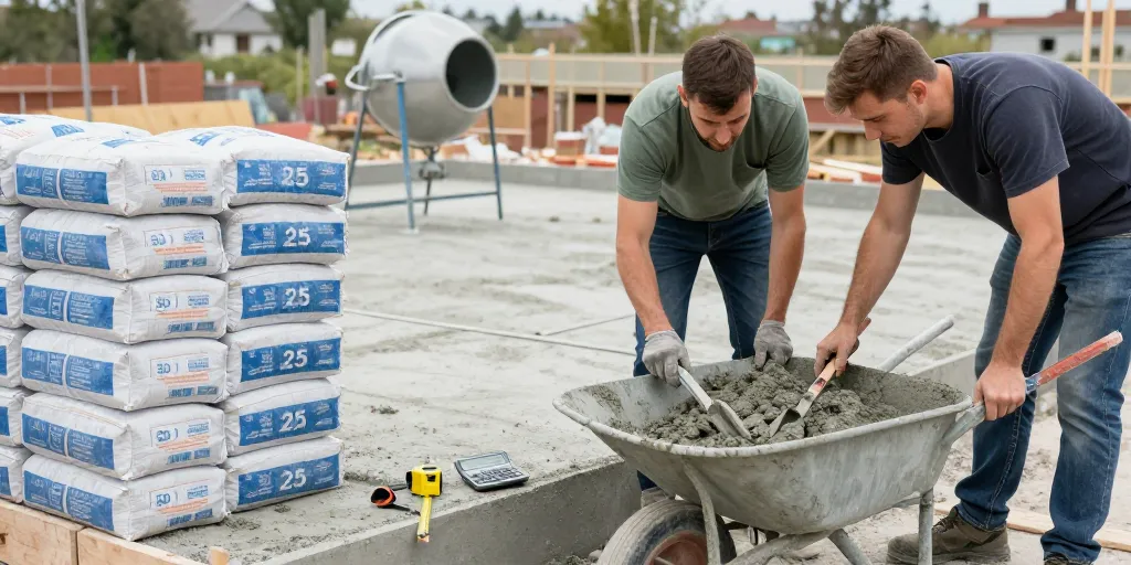 combien de sac de ciment pour une dalle de 50m2