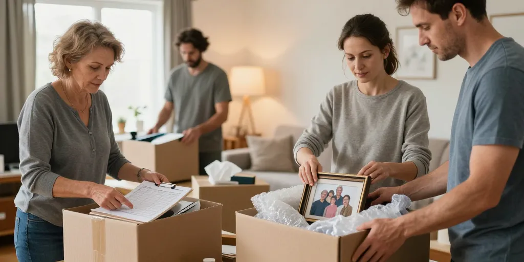 comment vider une maison apres deces