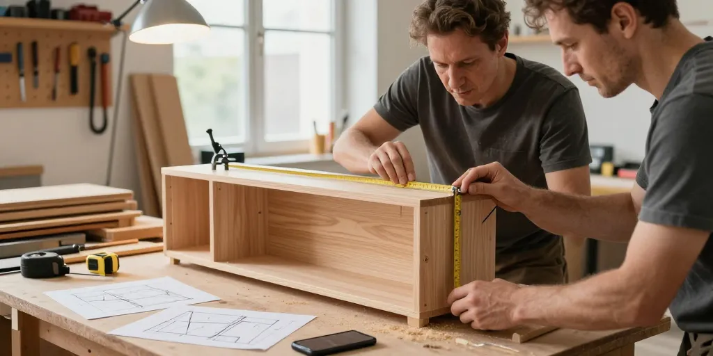 fabriquer rangement chaussures bois