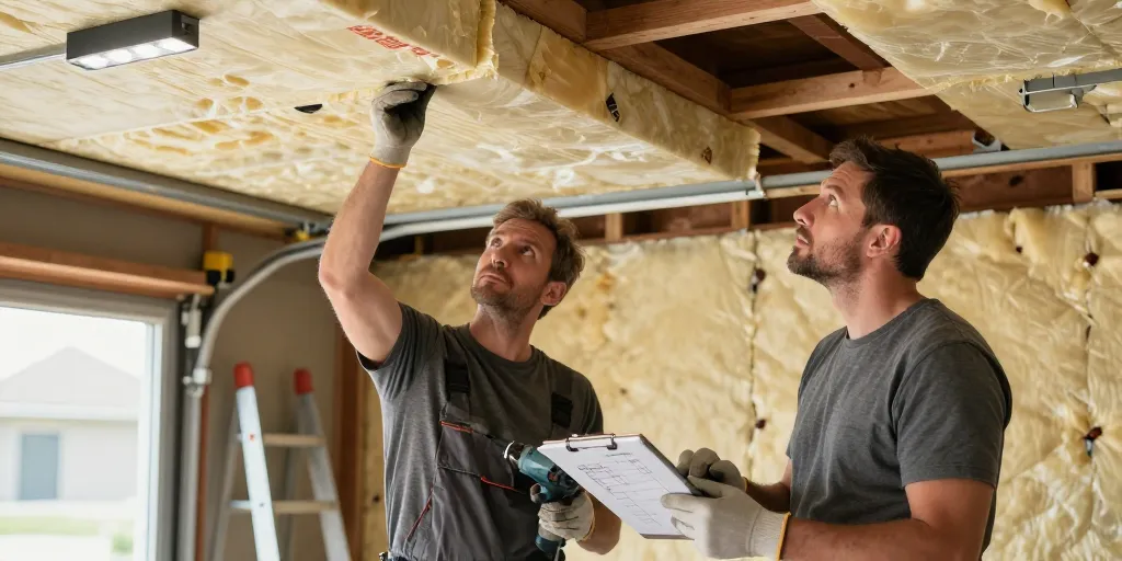 comment isoler un plafond de garage
