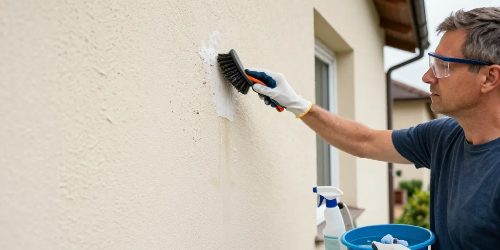 comment nettoyer des fientes d'oiseaux sur du crépi