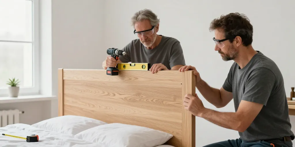 fabriquer une tête de lit en lambris