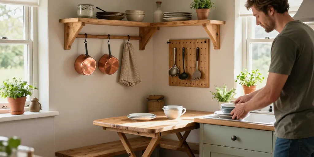 Petite cuisine campagne : les 10 idées pour optimiser l’espace et le charme