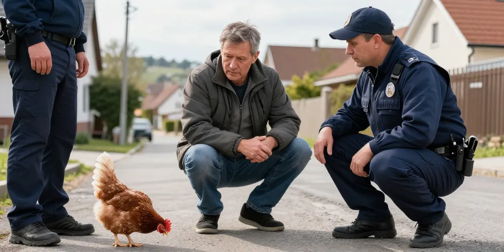 amende pour poule en liberté