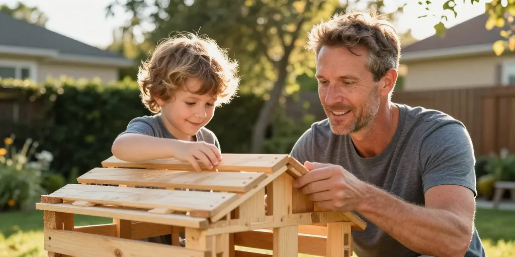 cabane palette enfant