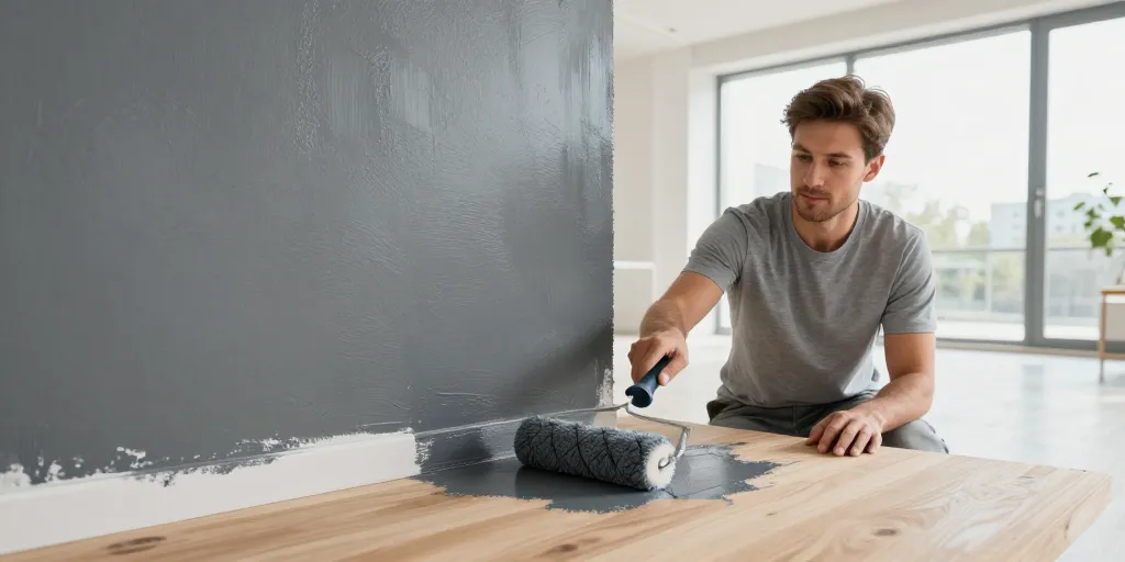 peinture sur plancher