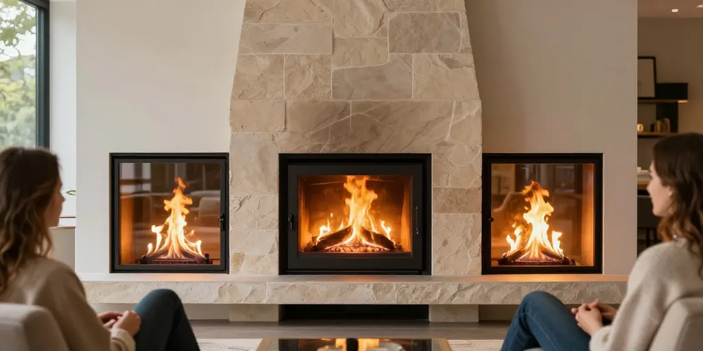 Poêle double foyer : le design ou la performance pour votre intérieur ?